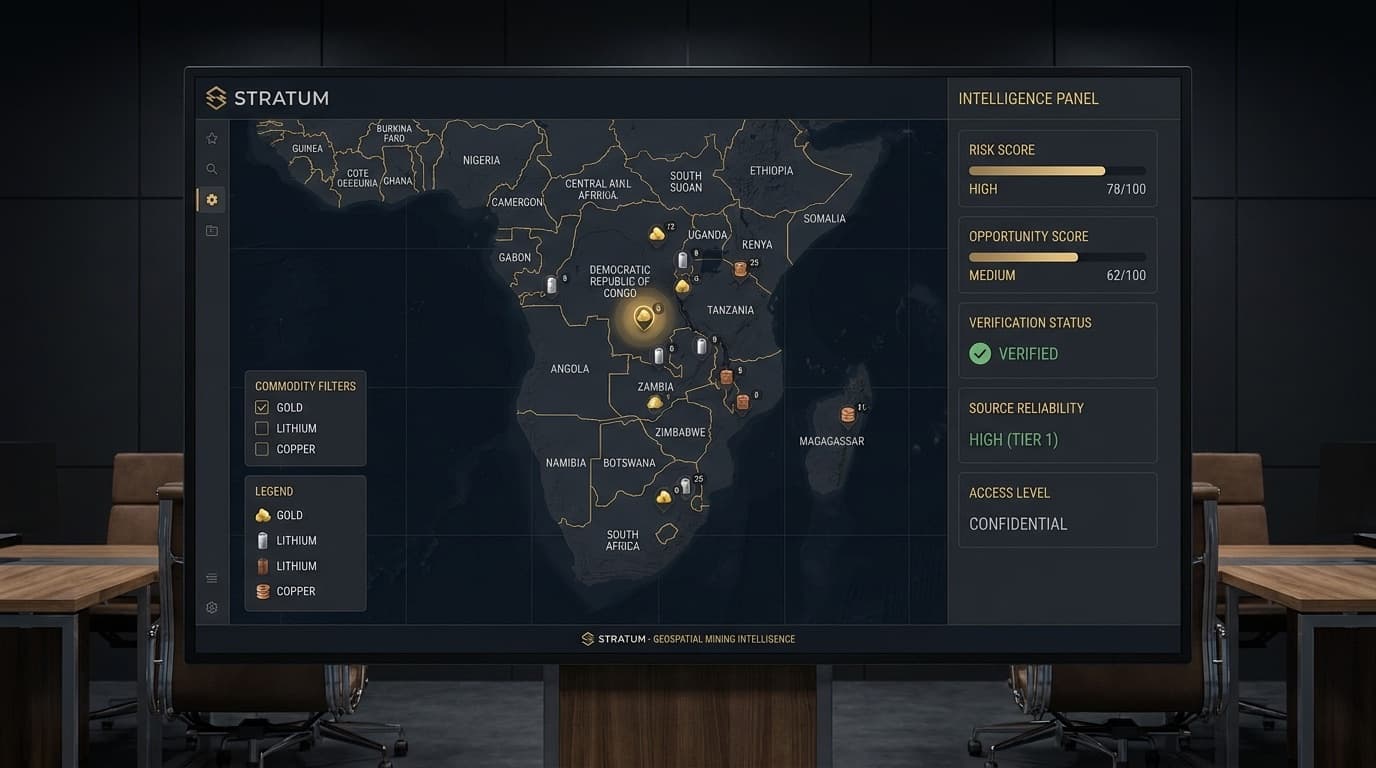 STRATUM mining intelligence map